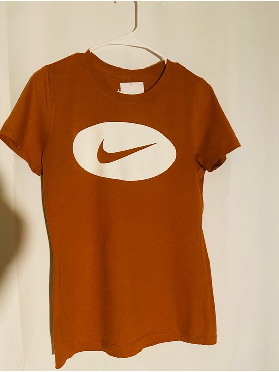 Nike Tops - Nike Kids Burnt Orange Short Sleeve Tee with White Logo